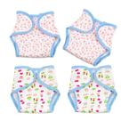 Conjunto de 4 Fraldas para Boneca Reborn Pedolltree (17-22 polegadas)