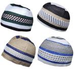 Conjunto de 4 Gorros Muçulmanos - Cores Variadas para Homens