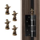 Conjunto de 4 ímãs decorativos para dobradiça de porta WLHYHH com gato