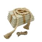 Conjunto de 4 livros decorativos ADUN Stationery em linho bege