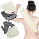 Conjunto de 4 luvas de banho esfoliantes para banho