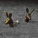 Conjunto de 4 maçanetas Rabbit Drawer Knobs BROOK AND BIRCH Metal Conjunto de 4 maçanetas Rabbit Drawer Knobs BROOK AND BIRCH Metal