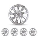 Conjunto de 4 materiais em ABS cromado e PC Hubcaps I1MOTOR de 15 polegadas