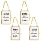 Conjunto de 4 mini molduras para fotos de parede em latão JUXYES