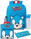 Conjunto de 4 Mochilas Sonic The Hedgehog para Meninos