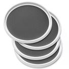 Conjunto de 4 organizadores Lazy Susan antiderrapantes de 25 cm para armário Conjunto de 4 organizadores Lazy Susan antiderrapantes de 25 cm para armário
