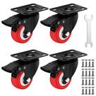 Conjunto de 4 peças Caster Wheels Castrek Heavy Duty de 2 polegadas (500 kg)