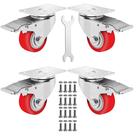 Conjunto de 4 peças Caster Wheels Castrek Heavy Duty de 3 polegadas (820 kg) Conjunto de 4 peças Caster Wheels Castrek Heavy Duty de 3 polegadas (820 kg)