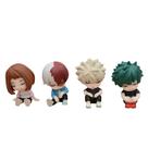 Conjunto de 4 peças de bonecos colecionáveis My Hero Academia Chibi Conjunto de 4 peças de bonecos colecionáveis My Hero Academia Chibi