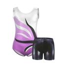 Conjunto De 4 Peças De Ginástica E Dança Para Meninas: Collant Brilhante E Roupa De Ginástica