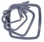 Conjunto de 4 peças de plástico quadrado de antracite Bordado Hoop Nurge