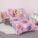 Conjunto de 4 peças para cama infantil Disney Pretty Princess rosa