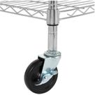 Conjunto de 4 peças pretas Caster Wheels Hlyluoyi Stem Heavy Duty de 3 polegadas