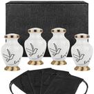 Conjunto de 4 Pequenas Urnas de Lembrança Pomba Trupoint Memorials