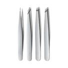 Conjunto De 4 Pinças De Precisão Em Aço Inoxidável Profissional Para Modelagem Impecável E Remoção Conjunto De 4 Pinças De Precisão Em Aço Inoxidável Profissional Para Modelagem Impecável E Remoção