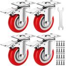 Conjunto de 4 polegadas Caster Wheels Castrek Heavy Duty de 4 polegadas (1000 kg)