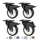 Conjunto de 4 polegadas Caster Wheels CLOATFET Heavy Duty de 4 polegadas com freio