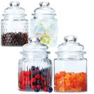 Conjunto de 4 Potes em Vidro 300 ml - Casambiente