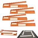 Conjunto de 4 prateleiras de Mahjong de madeira com botões para American Mahjong