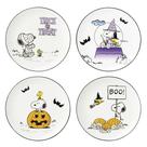 Conjunto de 4 pratos de porcelana de Halloween Lenox The Great Pumpkin