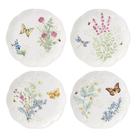 Conjunto de 4 pratos de sobremesa Lenox Butterfly Meadow Herbs 23 cm Conjunto de 4 pratos de sobremesa Lenox Butterfly Meadow Herbs 23 cm