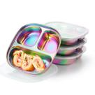 Conjunto de 4 Pratos Infantis de Aço Inoxidável AIEVE com Tampas