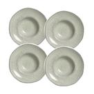 Conjunto de 4 Pratos para Massa Orgânico Pistache de Stoneware 25cm - Porto Brasil Conjunto de 4 Pratos para Massa Orgânico Pistache de Stoneware 25cm - Porto Brasil