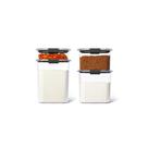 Conjunto de 4 Recipientes Rubbermaid Brilliance para Armazenamento de Alimentos