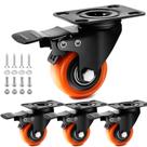 Conjunto de 4 rodas Caster Wheels para serviços pesados de 5 cm TAYLOON Industrial