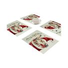 Conjunto De 4 Sousplats De Natal Em Tecido Para Mesa, Isolantes Térmicos Para Refeições Festivas E