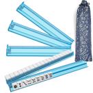 Conjunto de 4 suportes para mahjong Gigeeei em acrílico transparente com bolsa