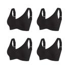 Conjunto De 4 Sutiãs Sem Costura De Tamanho Grande Com Efeito Push-Up, Confortáveis E Anti-Flacidez Conjunto De 4 Sutiãs Sem Costura De Tamanho Grande Com Efeito Push-Up, Confortáveis E Anti-Flacidez