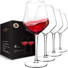 Conjunto de 4 taças de vinho de plástico Crayline de 450 ml inquebráveis