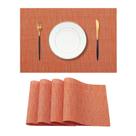 Conjunto de 4 tecidos de vinil de PVC Placemat Leetaltree Orange