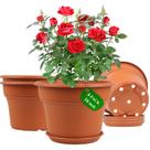 Conjunto de 4 Vasos de Plástico Pottiffe de 40 cm com Drenagem Conjunto de 4 Vasos de Plástico Pottiffe de 40 cm com Drenagem