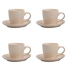 Conjunto de 4 Xícaras 280ML Off White -Wellmix