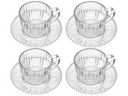 Conjunto de 4 Xícaras de Chá de Cristal Imperatriz 220ml - Wolff