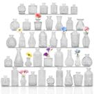 Conjunto de 40 vasos de vidro pequenos e transparentes para flores Fivenl para casamento