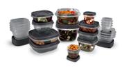 Conjunto de 42 Recipientes Rubbermaid EasyFindLids para Armazenamento de Alimentos