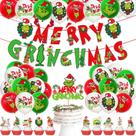Conjunto de 47 unidades de decorações de Natal TTDQ Merry Grinchmas