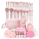 Conjunto de 49 Pincel de Maquiagem MAANGE - Sintéticos com Bolsa e Esponja
