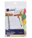 Conjunto de 5 abas em plástico Mini Divisers Avery Insertable Style Edge