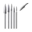 Conjunto De 5 Brocas Para Esculpir Em Madeira Para Ferramenta Rotativa Dremel, Acessórios Para
