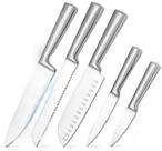 Conjunto De 5 Facas De Cozinha De Aço Inoxidável