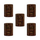 Conjunto de 5 Interruptores de 1 Tecla Simples e Tomada 2p+t 20a , Modular, com Placa 4x2 e Suporte