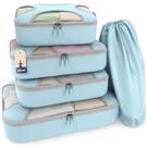 Conjunto de 5 Packing Cubes Shacke para Organização Leve de Viagens