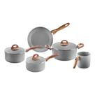 Conjunto De 5 Panelas Gris Brinox Ceramic Life Easy Cinza Conjunto De 5 Panelas Gris Brinox Ceramic Life Easy Cinza