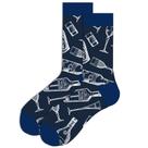 Conjunto de 5 pares de taças de vinho e padrão de garrafa Socks Cotton Crew Conjunto de 5 pares de taças de vinho e padrão de garrafa Socks Cotton Crew