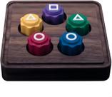 Conjunto de 5 peças com estojo Gonggi Korean Game Stone Catching Toy