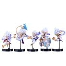Conjunto de 5 peças de bonecos de ação One Piece Q Version Nika Luffy